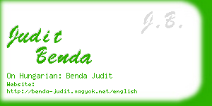 judit benda business card